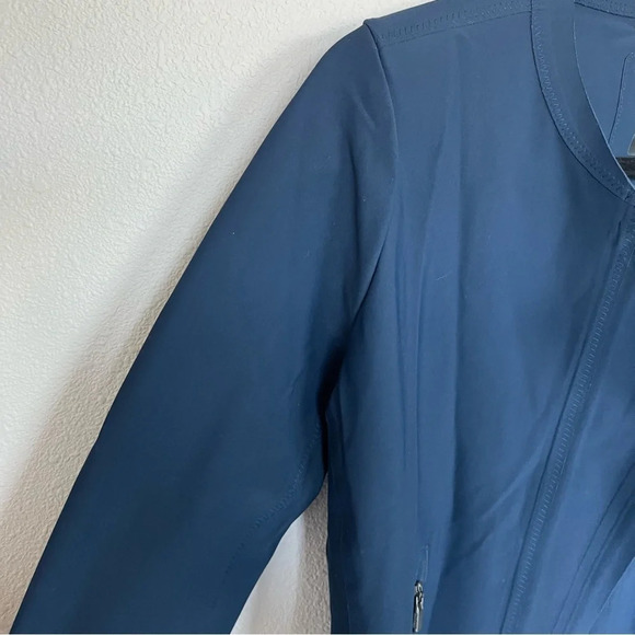 ATHLETA Stellar Moto Zip Technical Jacket Navy Blue Casual Women’s Small - Picture 7 of 12